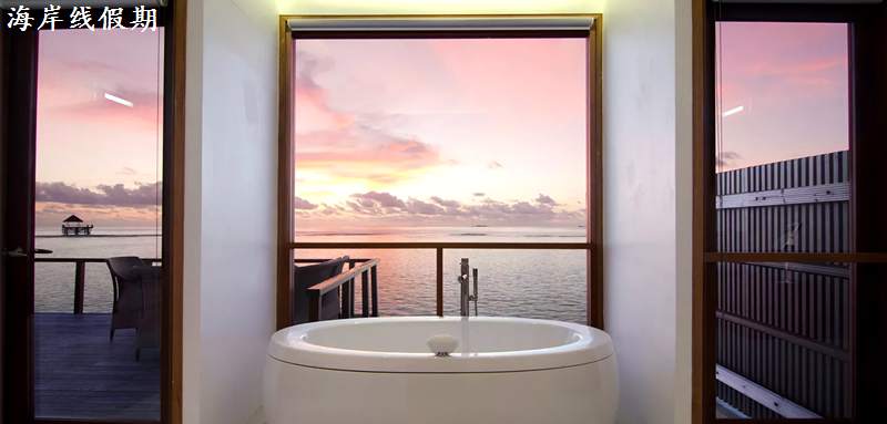 房型内部设施图片参考，如无边泳池与电视及音响， 海景别墅-Ocean Villas maldievs(坎多卢岛 Kandolhu Maldives) 